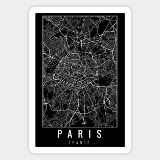 Paris France Minimalist Map Magnet